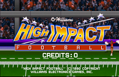 High Impact Football (rev LA5 02+15+91) Title Screen